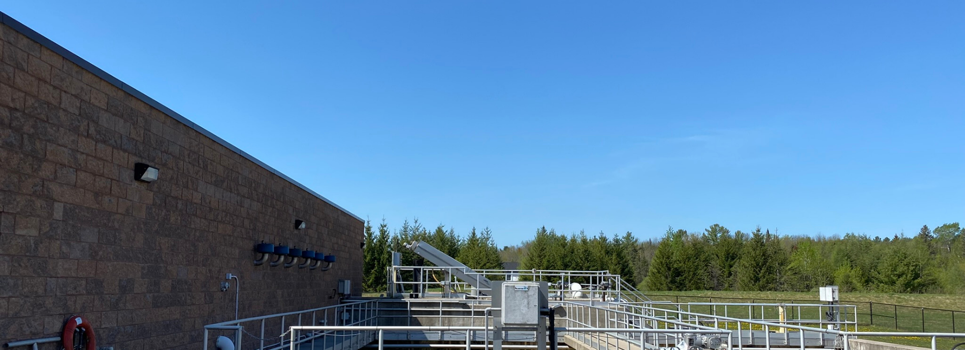 Exterior of Westshore Water and Wastewater Treatment Plant
