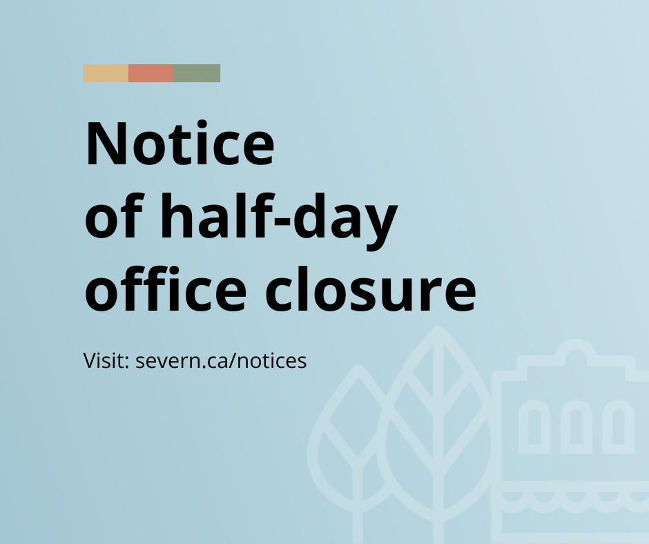 Notice of half-day office closure