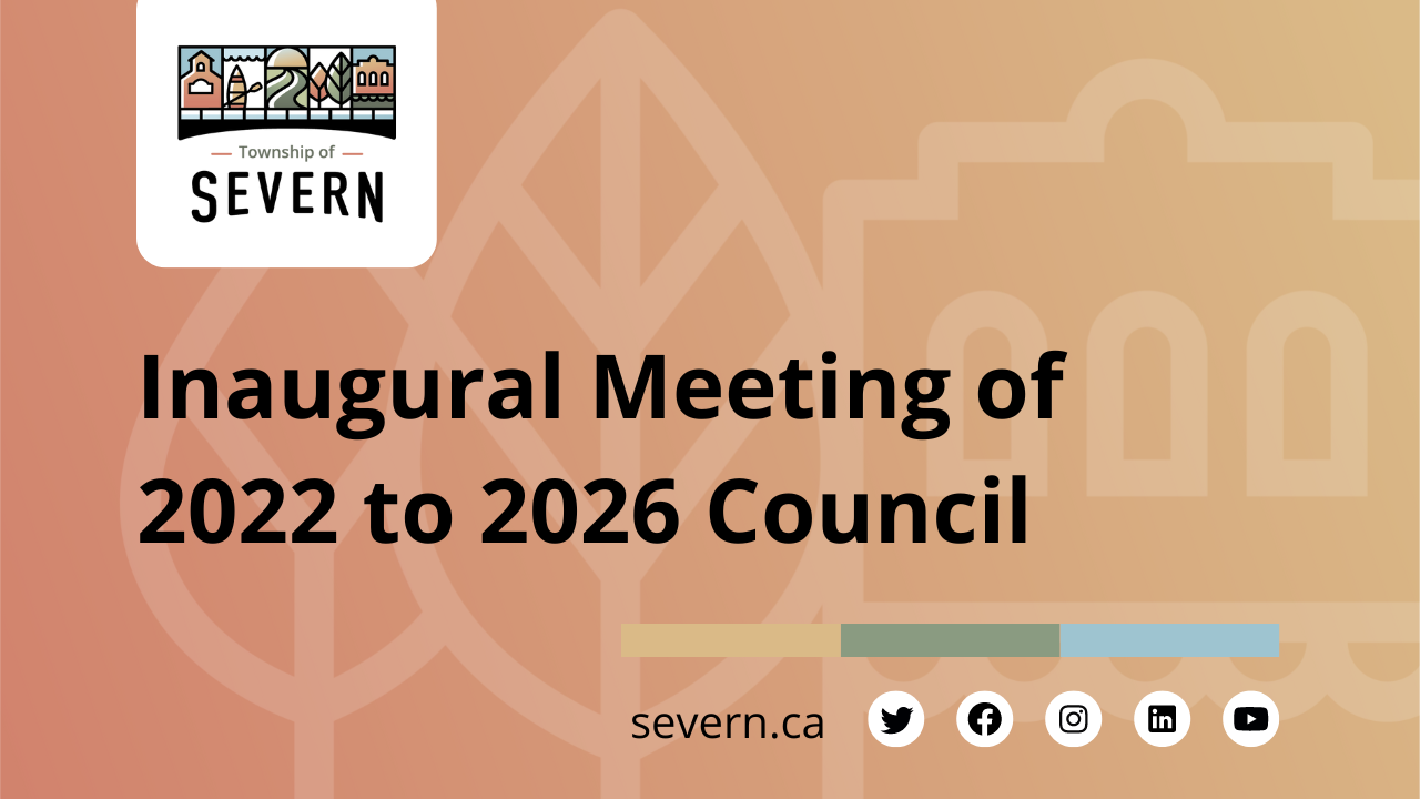 Inaugural Meeting of 2022 to 2026 Council