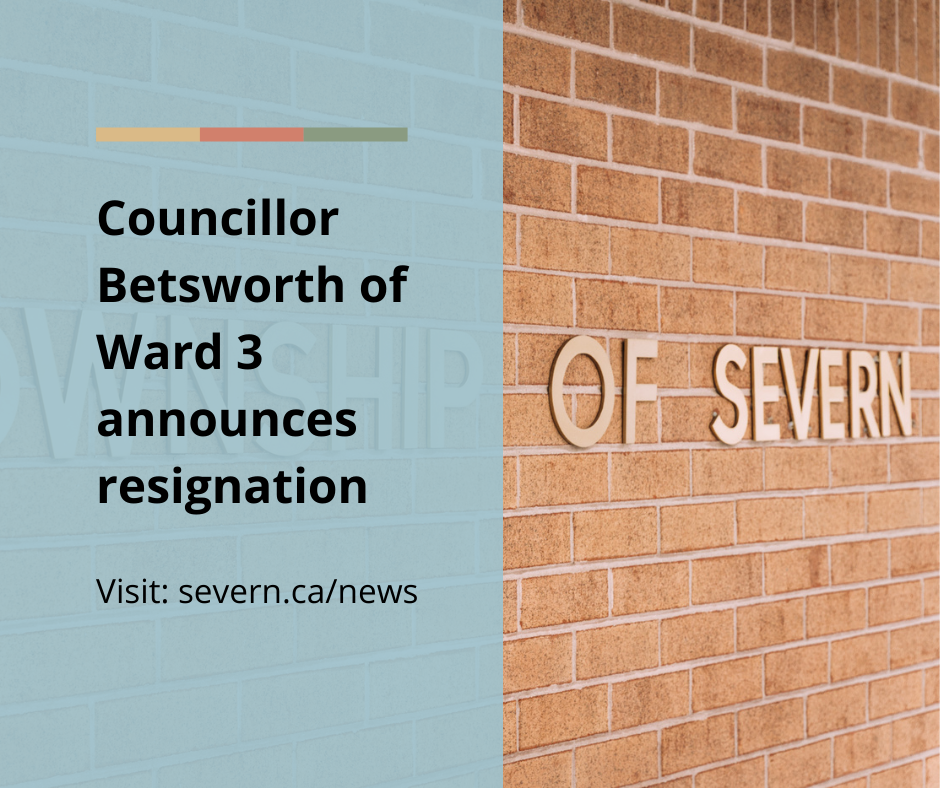 resignation of Ward 3 Councillor John Betsworth