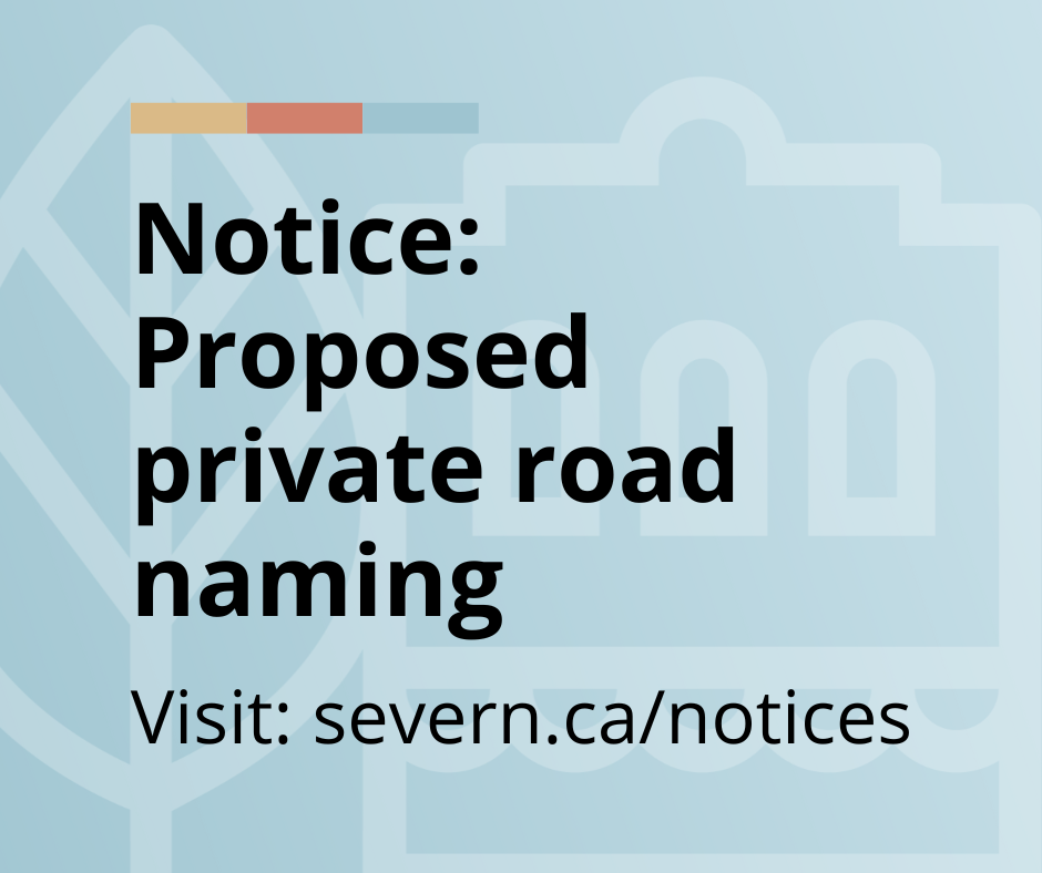 Notice of proposed private road renaming