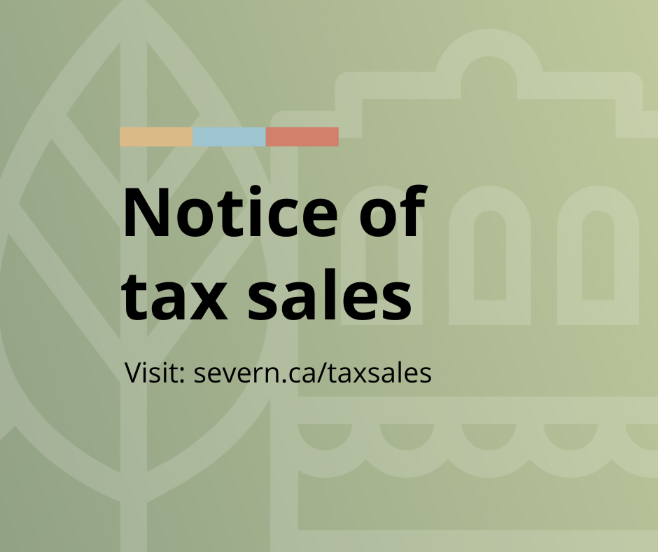 Notice of tax sales