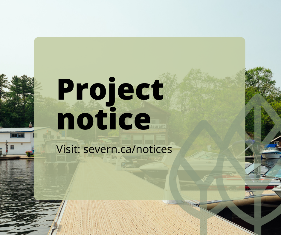 project notice for Severn Falls shorewall