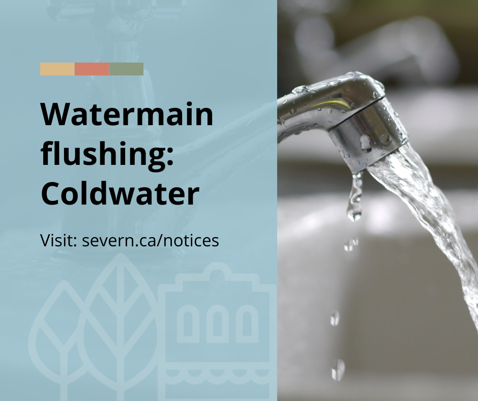 Watermain flushing in Coldwater