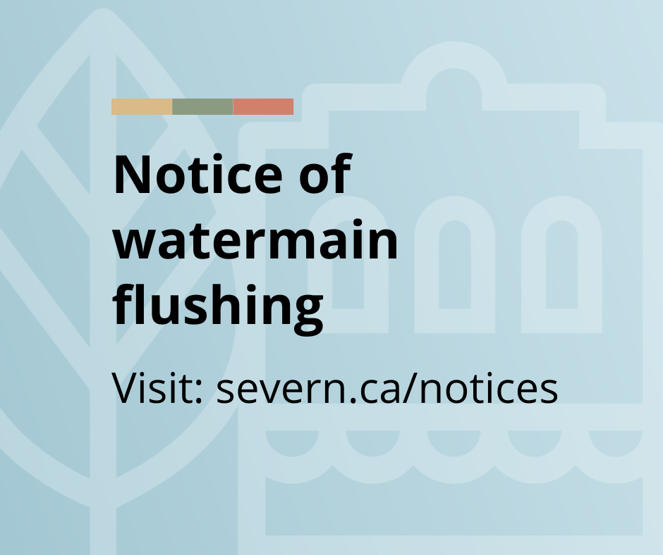 Notice of watermain flushing