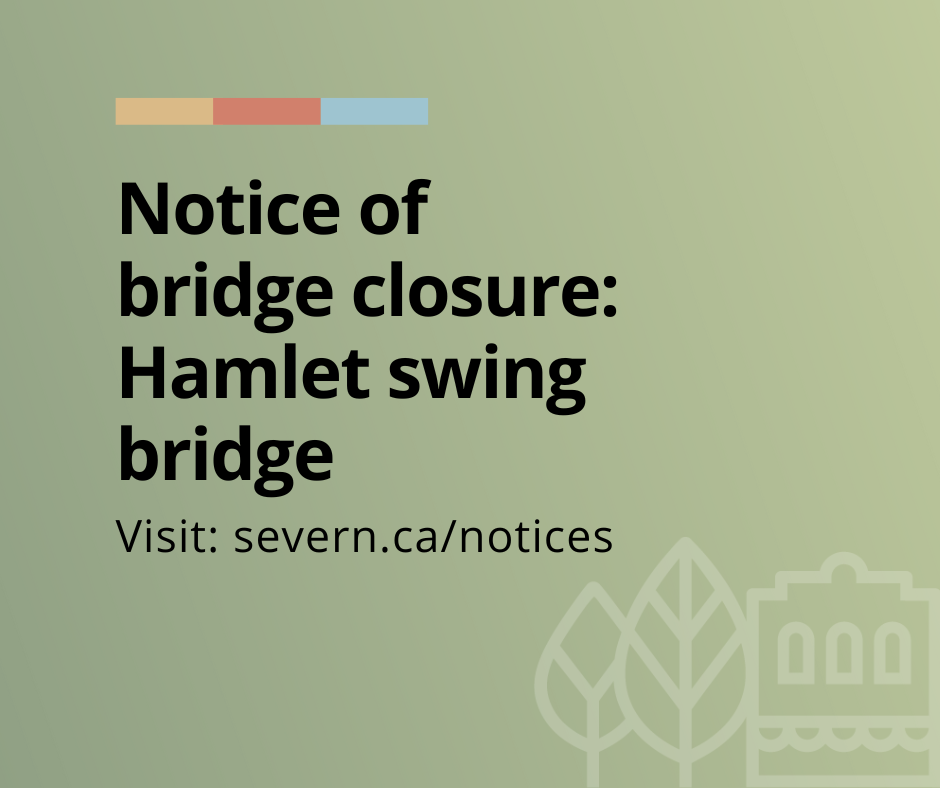 Notice of bridge closure