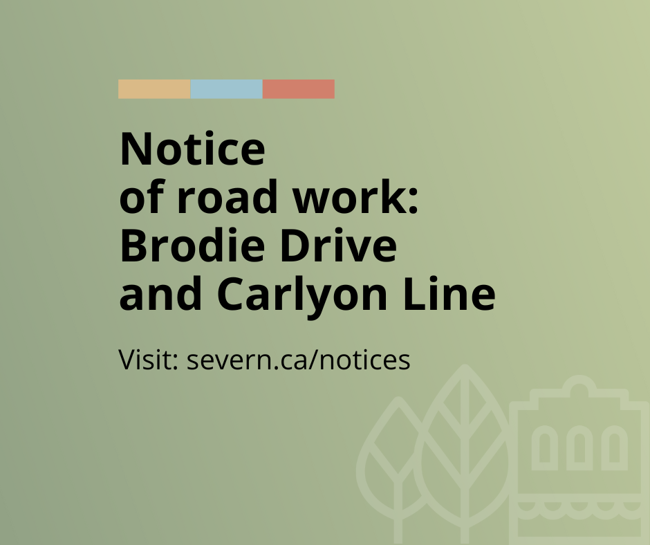 Notice of road work