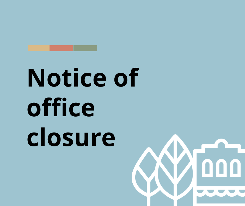 Notice of office closure