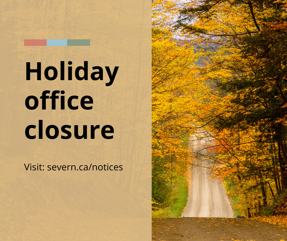 Notice of holiday office closure