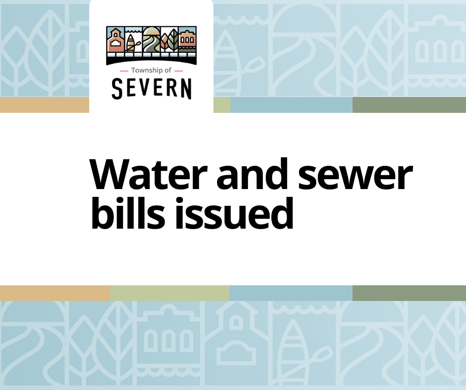 Water and sewer bills issued