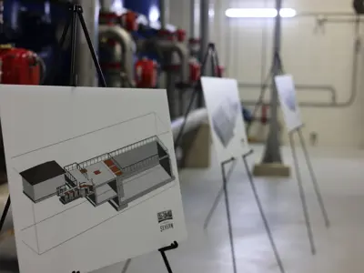 Detailed plan drawings of the optimization project
