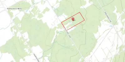 Area of the road closure location on Telford Line